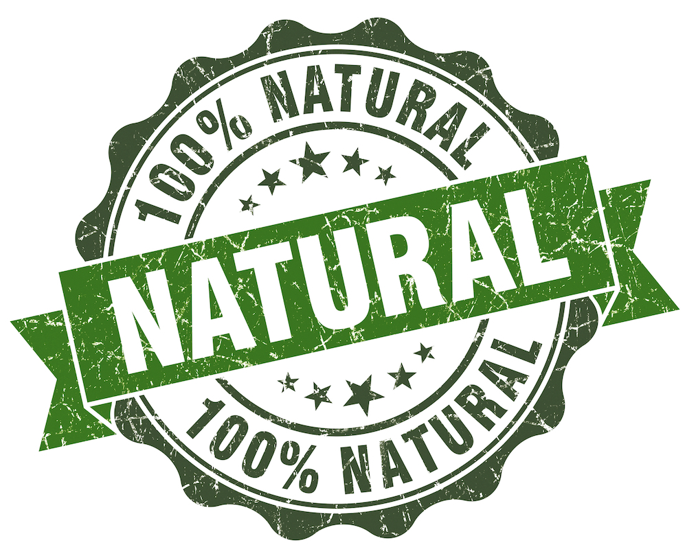 Natural green grunge retro style isolated seal